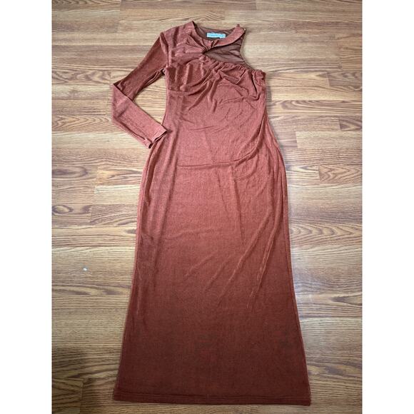 MISHA Asher One-shoulder Cocktail Dress In Ginger size 44/ US 12 - Picture 13 of 13